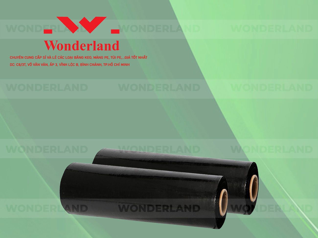 MÀNG PE ĐEN 3.8KG LÕI 200G WONDERLAND CHẤT LƯỢNG TỐT NHẤT