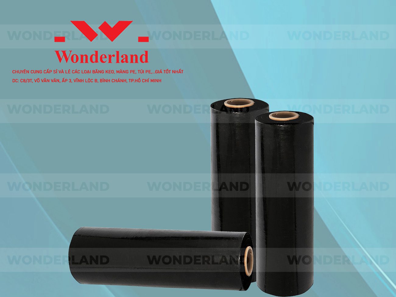 MÀNG PE ĐEN 3.9KG LÕI 200G WONDERLAND GIÁ TỐT
