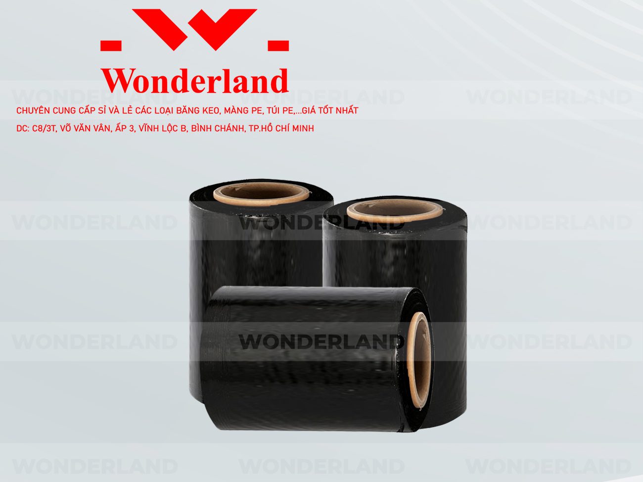MÀNG PE ĐEN 30CM X 1.2KG GIÁ SỈ TỐT NHẤT TẠI WONDERLAND