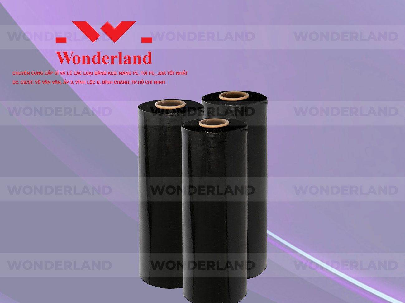 MÀNG PE ĐEN 4.1KG LÕI 200G WONDERLAND GIÁ TỐT