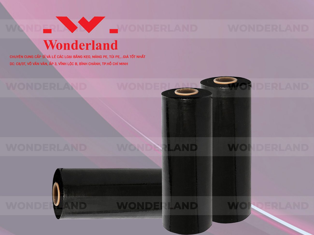 MÀNG PE ĐEN 4.2KG LÕI 200G WONDERLAND GIÁ TỐT