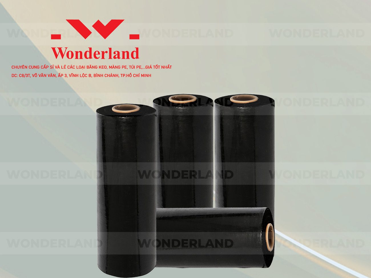 MÀNG PE ĐEN 4.3KG LÕI 200G WONDERLAND GIÁ TỐT