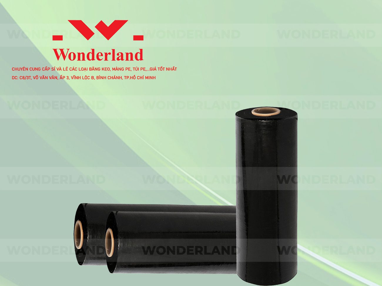 MÀNG PE ĐEN 4.4KG LÕI 200G WONDERLAND GIÁ TỐT