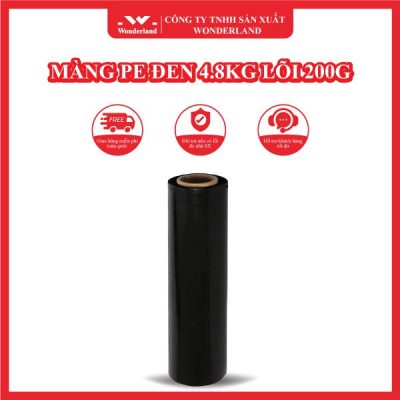 MÀNG PE ĐEN 4.8KG LÕI 200G WONDERLAND