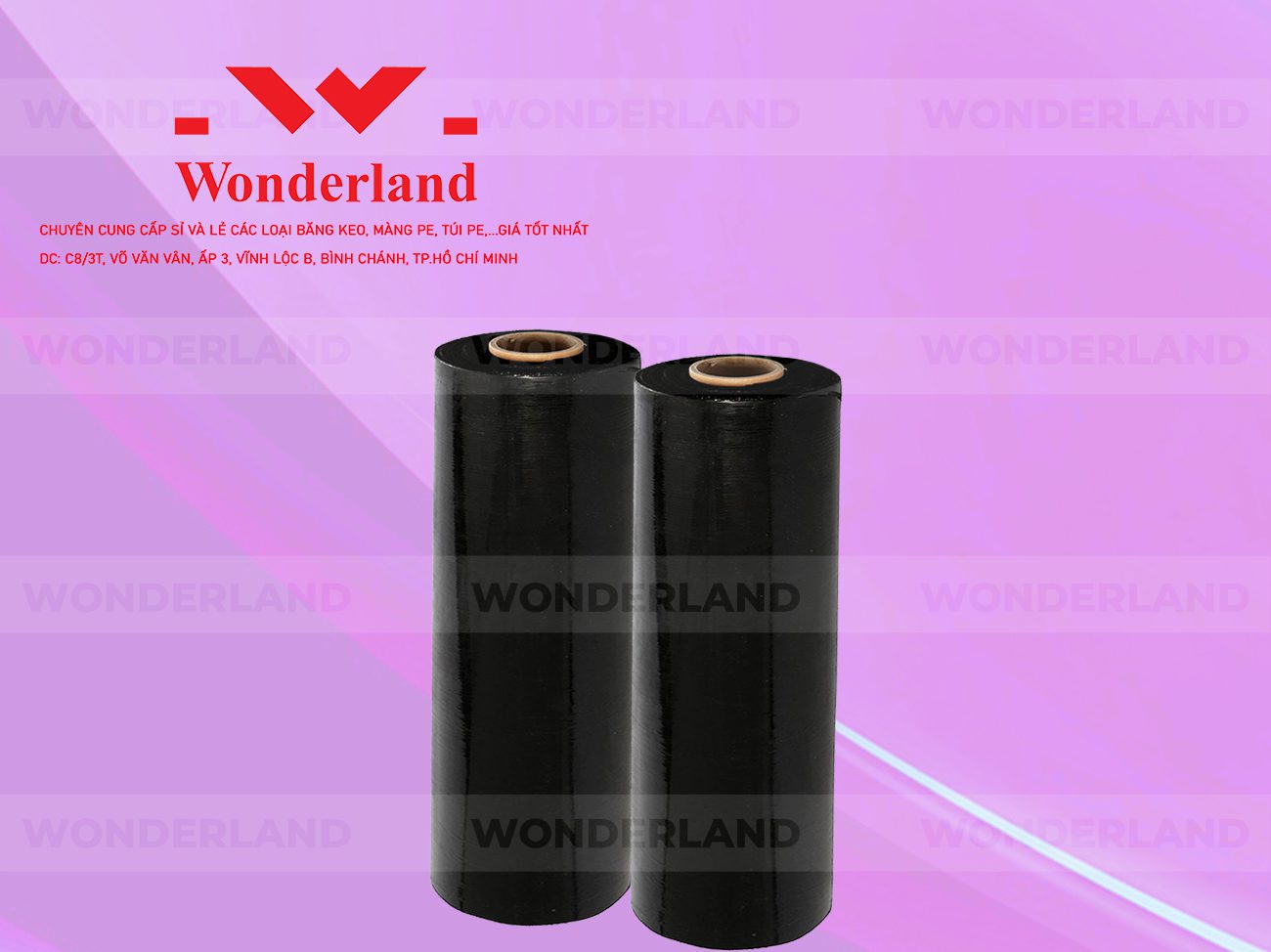 MÀNG PE ĐEN 4.8KG LÕI 200G WONDERLAND CHẤT LƯỢNG TỐT NHẤT