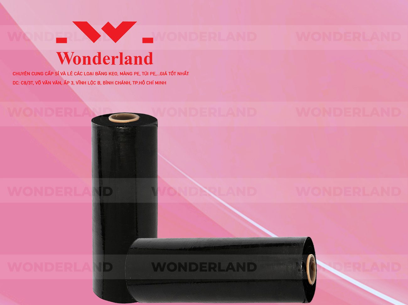 MÀNG PE ĐEN 4.9KG LÕI 200G WONDERLAND CHẤT LƯỢNG TỐT NHẤT