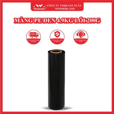 MÀNG PE ĐEN 4.9KG LÕI 200G WONDERLAND