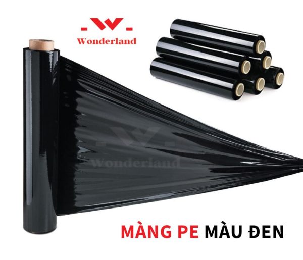 MÀNG PE ĐEN 40CM X 1.6KG