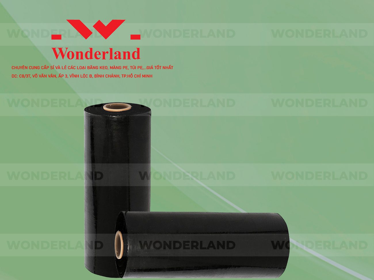 MÀNG PE ĐEN 5.1KG LÕI 200G WONDERLAND CHẤT LƯỢNG TỐT NHẤT