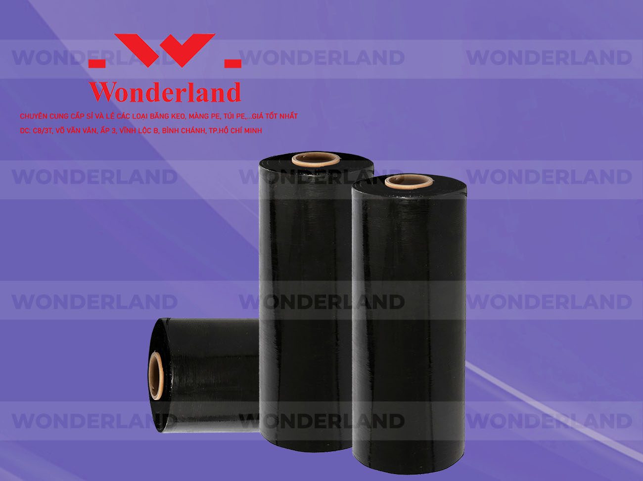 MÀNG PE ĐEN 5.4KG LÕI 200G WONDERLAND GIÁ TỐT