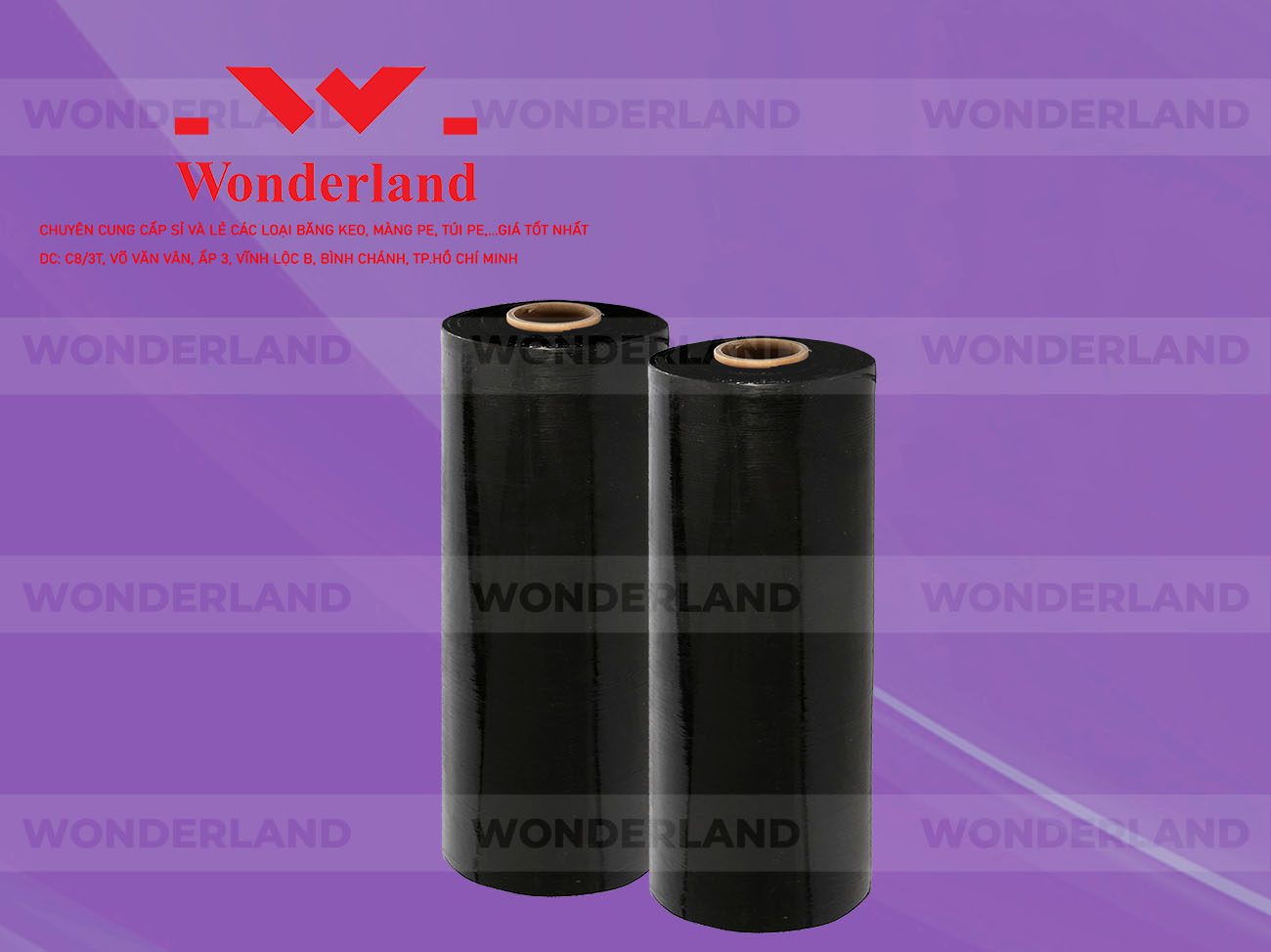 MÀNG PE ĐEN 5.5KG LÕI 200G WONDERLAND CHẤT LƯỢNG TỐT NHẤT