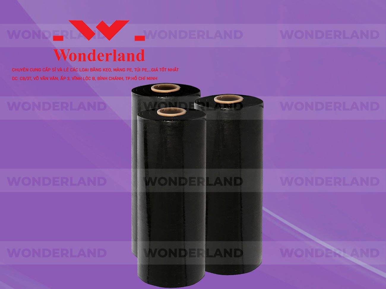 MÀNG PE ĐEN 5.5KG LÕI 200G WONDERLAND GIÁ TỐT