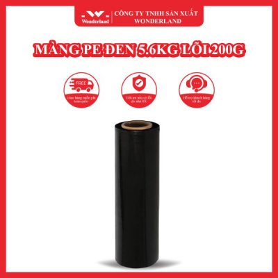 MÀNG PE ĐEN 5.6KG LÕI 200G WONDERLAND