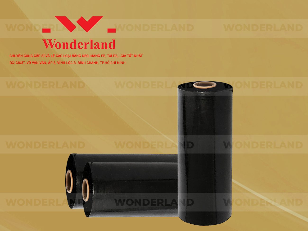 MÀNG PE ĐEN 5.9KG LÕI 200G WONDERLAND GIÁ TỐT