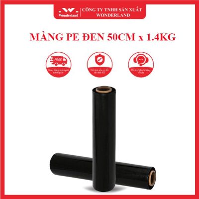 MÀNG PE ĐEN 50CM x 1.4KG WONDERLAND