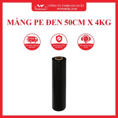 MÀNG PE ĐEN 50CM X 4KG WONDERLAND