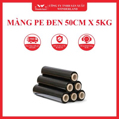 MÀNG PE ĐEN 50CM X 5KG WONDERLAND