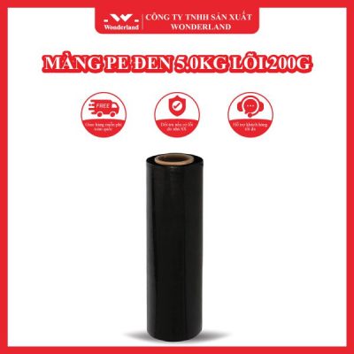 MÀNG PE ĐEN 5.0KG LÕI 200G WONDERLAND