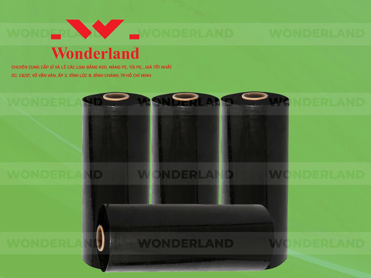 MÀNG PE ĐEN 6.1KG LÕI 500G WONDERLAND GIÁ TỐT