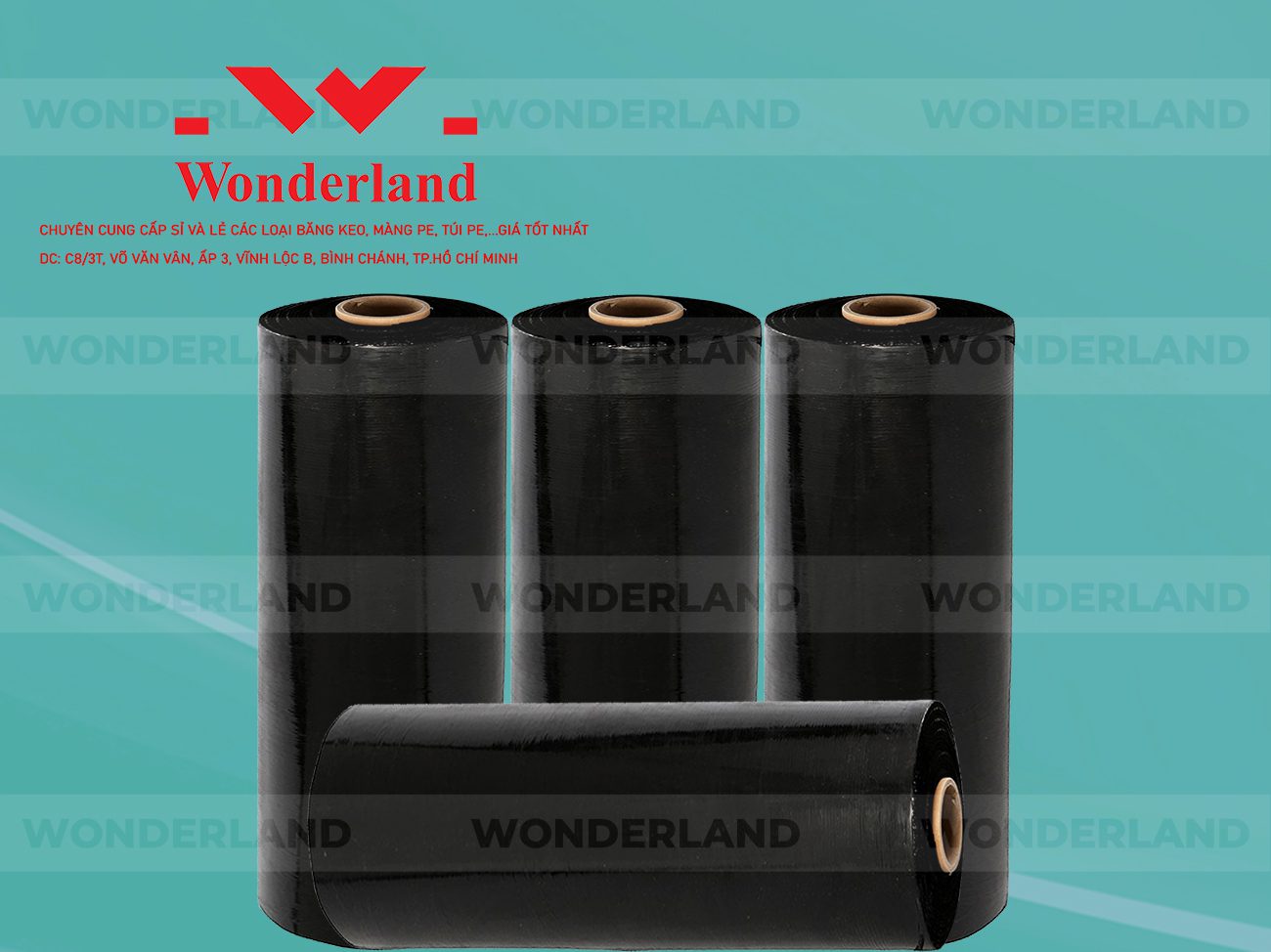 MÀNG PE ĐEN 6.3KG LÕI 500G WONDERLAND GIÁ TỐT