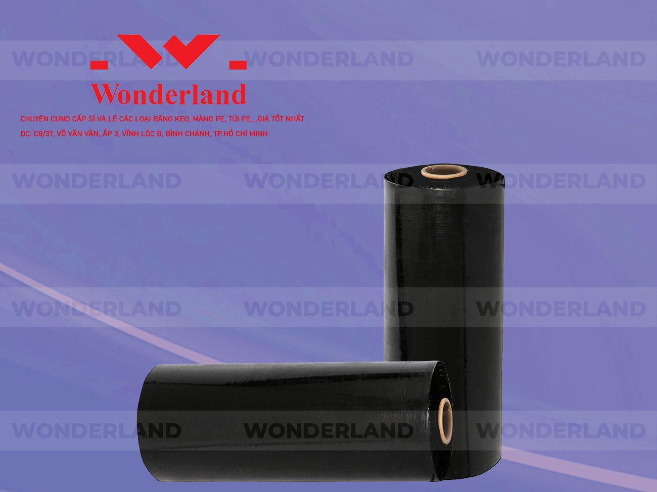 MÀNG PE ĐEN 6.5KG LÕI 1.2KG WONDERLAND CHẤT LƯỢNG TỐT NHẤT