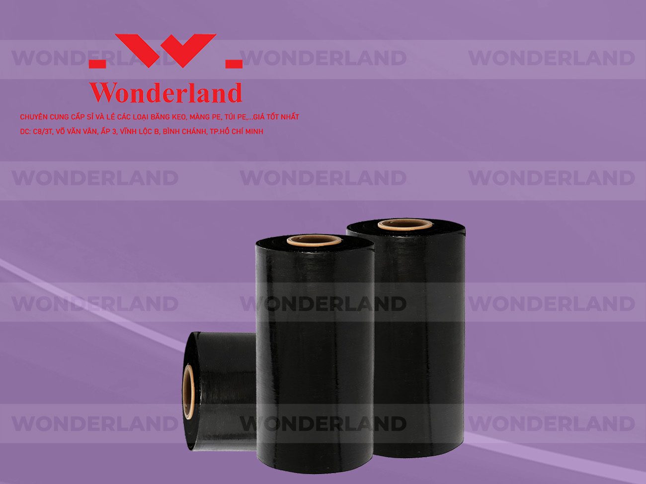 MÀNG PE ĐEN 6.6KG LÕI 500G WONDERLAND GIÁ TỐT