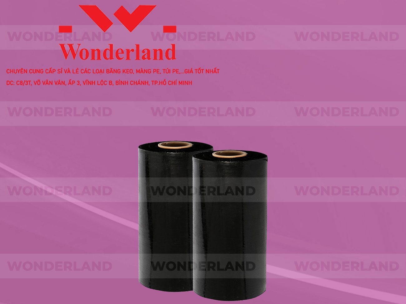 MÀNG PE ĐEN 6.7KG LÕI  500G WONDERLAND CHẤT LƯỢNG TỐT NHẤT