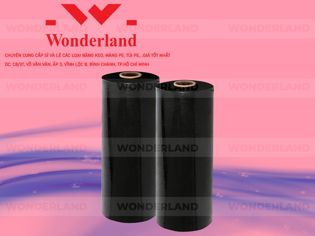 MÀNG PE ĐEN 6.8KG LÕI 1.2KG WONDERLAND CHẤT LƯỢNG TỐT NHẤT