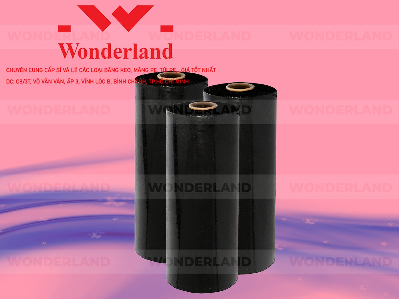 MÀNG PE ĐEN 6.8KG LÕI 1.2KG WONDERLAND GIÁ TỐT