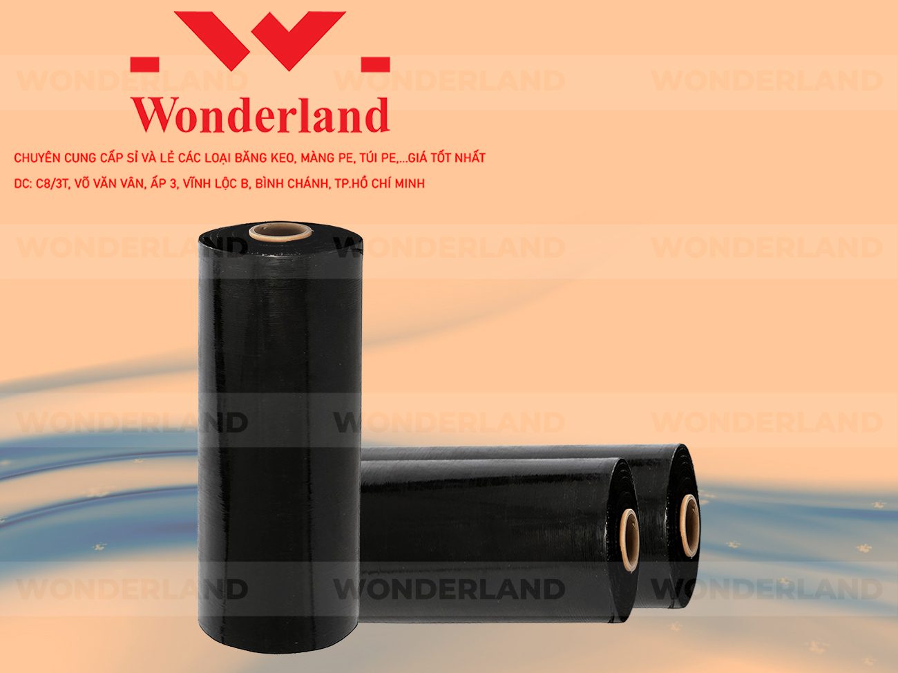 MÀNG PE ĐEN 6.9KG LÕI 500G WONDERLAND GIÁ TỐT