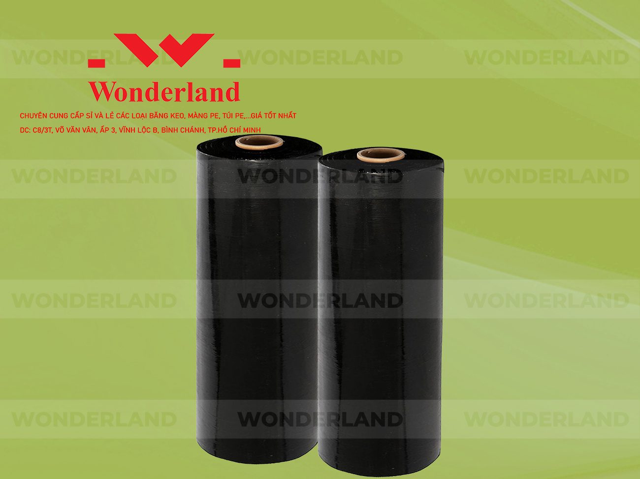 MÀNG PE ĐEN 6KG LÕI 500G WONDERLAND CHẤT LƯỢNG TỐT NHẤT
