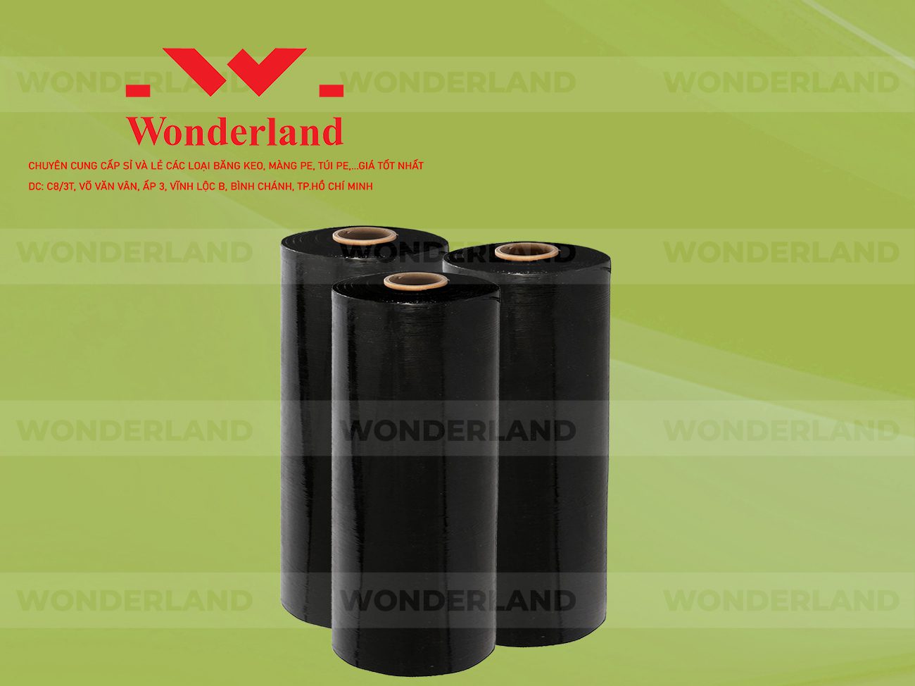 MÀNG PE ĐEN 6KG LÕI 500G WONDERLAND GIÁ TỐT