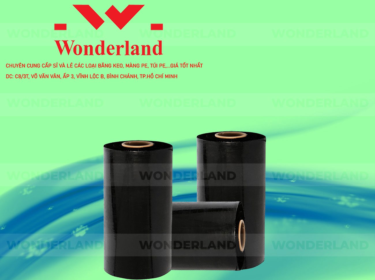 MÀNG PE ĐEN 7.2KG LÕI 500G WONDERLAND GIÁ TỐT