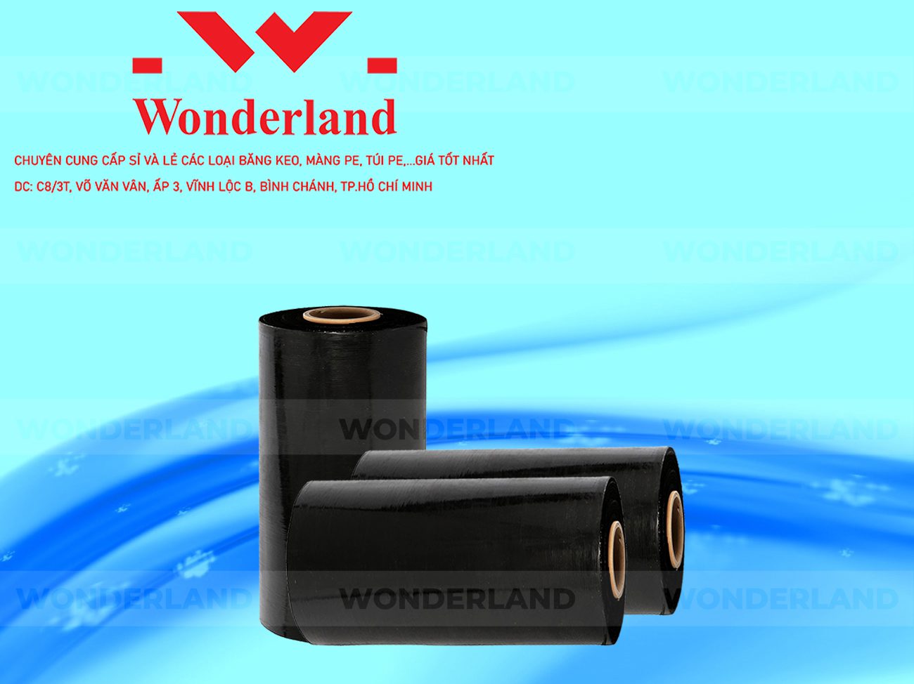 MÀNG PE ĐEN 7.3KG LÕI 500G WONDERLAND GIÁ TỐT