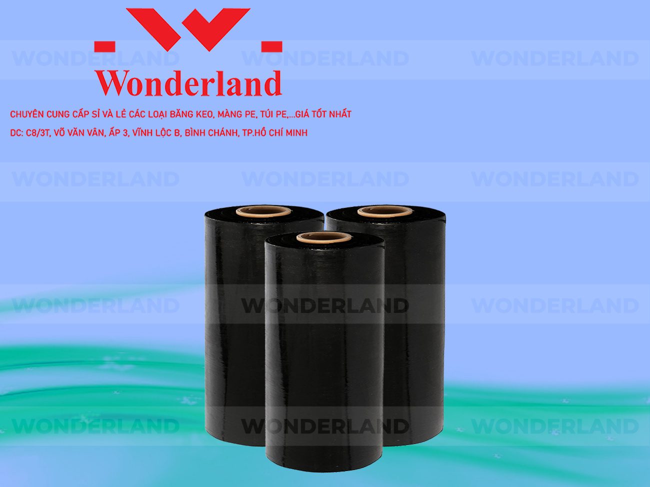 MÀNG PE ĐEN 7.4KG LÕI 500G WONDERLAND GIÁ TỐT