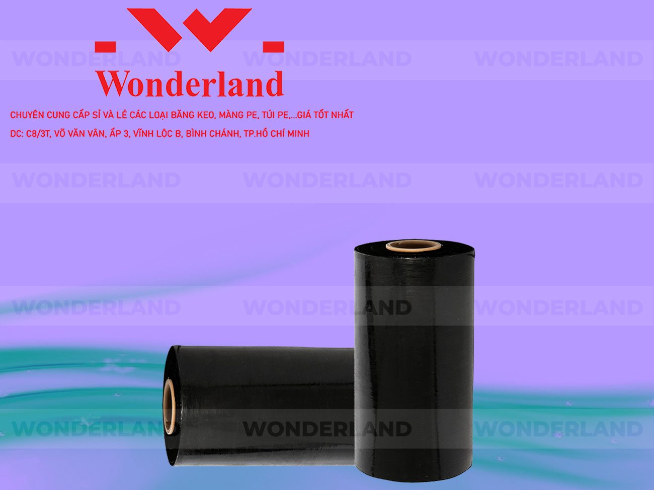 MÀNG PE ĐEN 7.5KG LÕI 500G WONDERLAND CHẤT LƯỢNG TỐT NHẤT