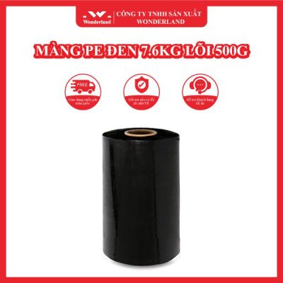 MÀNG PE ĐEN 7.6KG LÕI 500G WONDERLAND