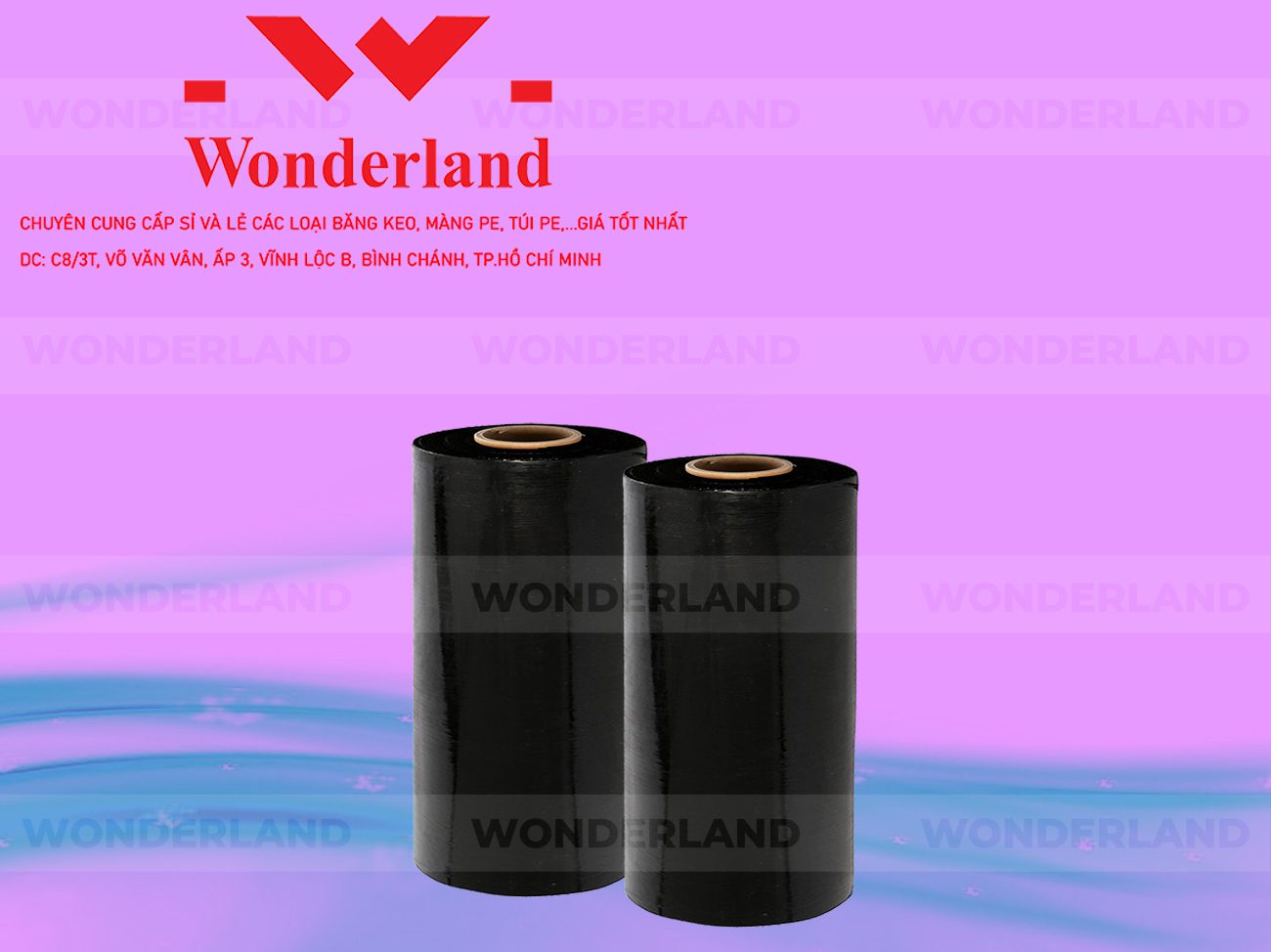 MÀNG PE ĐEN 7.6KG LÕI 500G WONDERLAND CHẤT LƯỢNG TỐT NHẤT