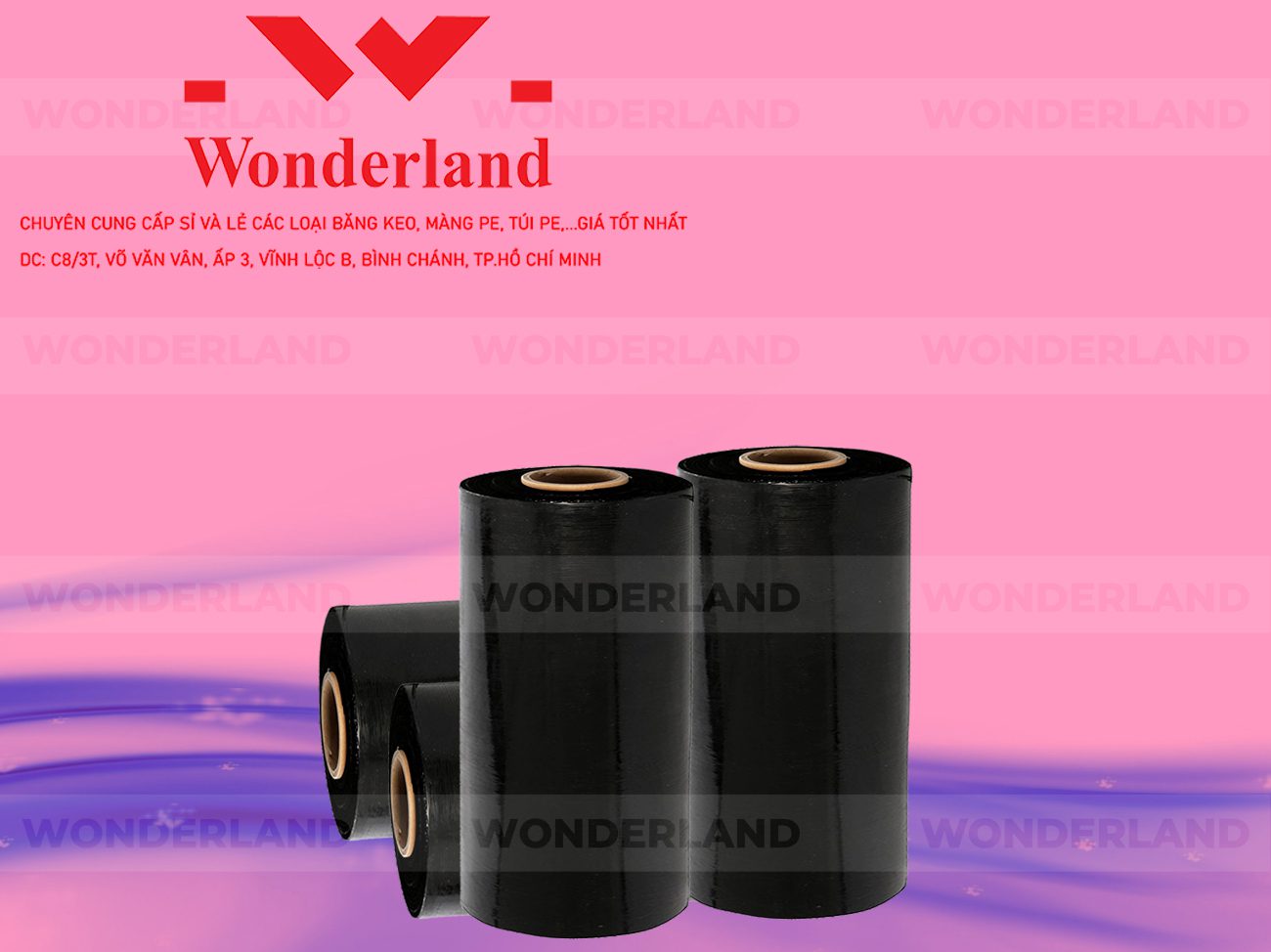 MÀNG PE ĐEN 7.7KG LÕI 500G WONDERLAND GIÁ TỐT