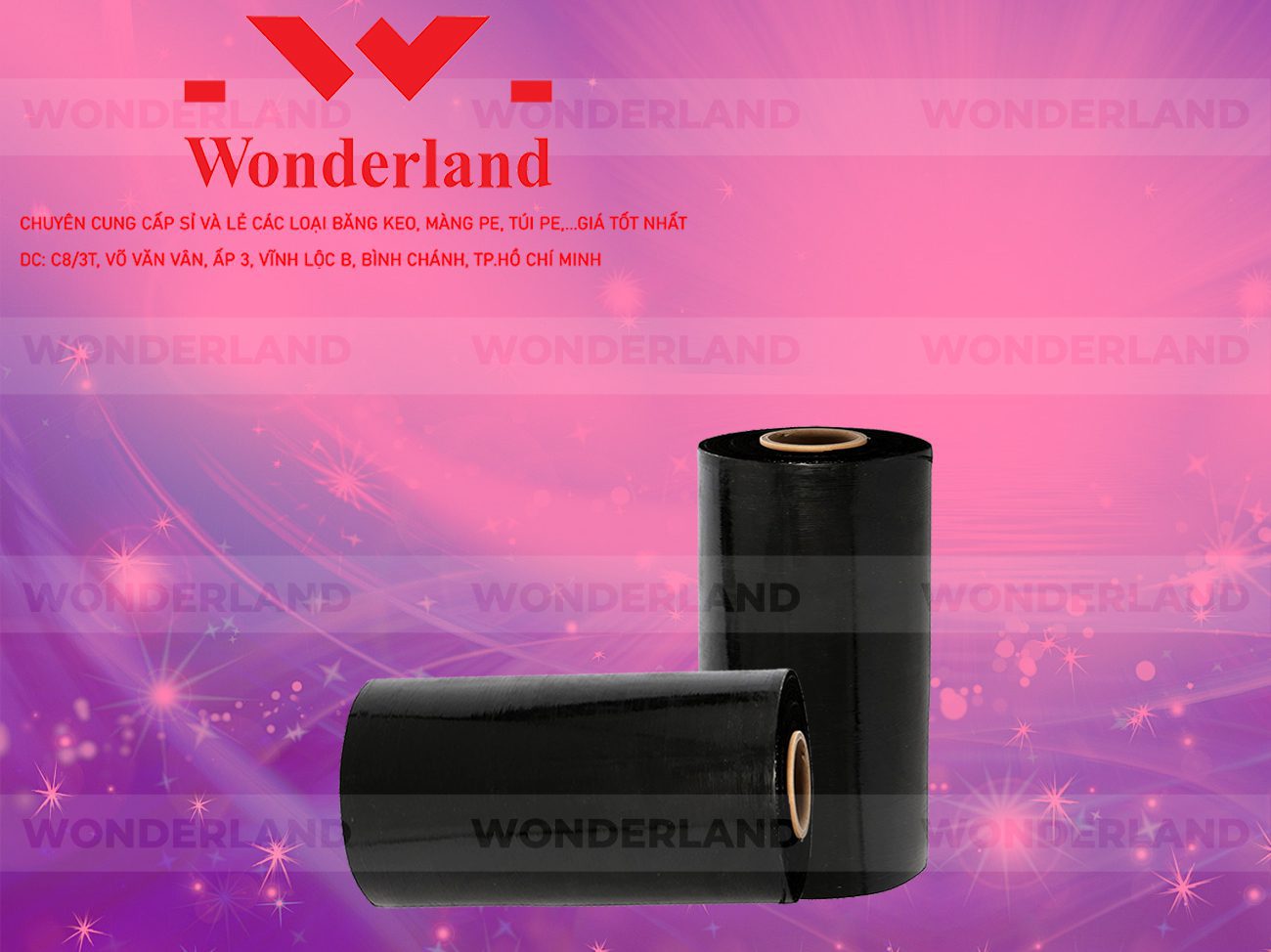 MÀNG PE ĐEN 7.8KG LÕI 500G WONDERLAND CHẤT LƯỢNG TỐT NHẤT