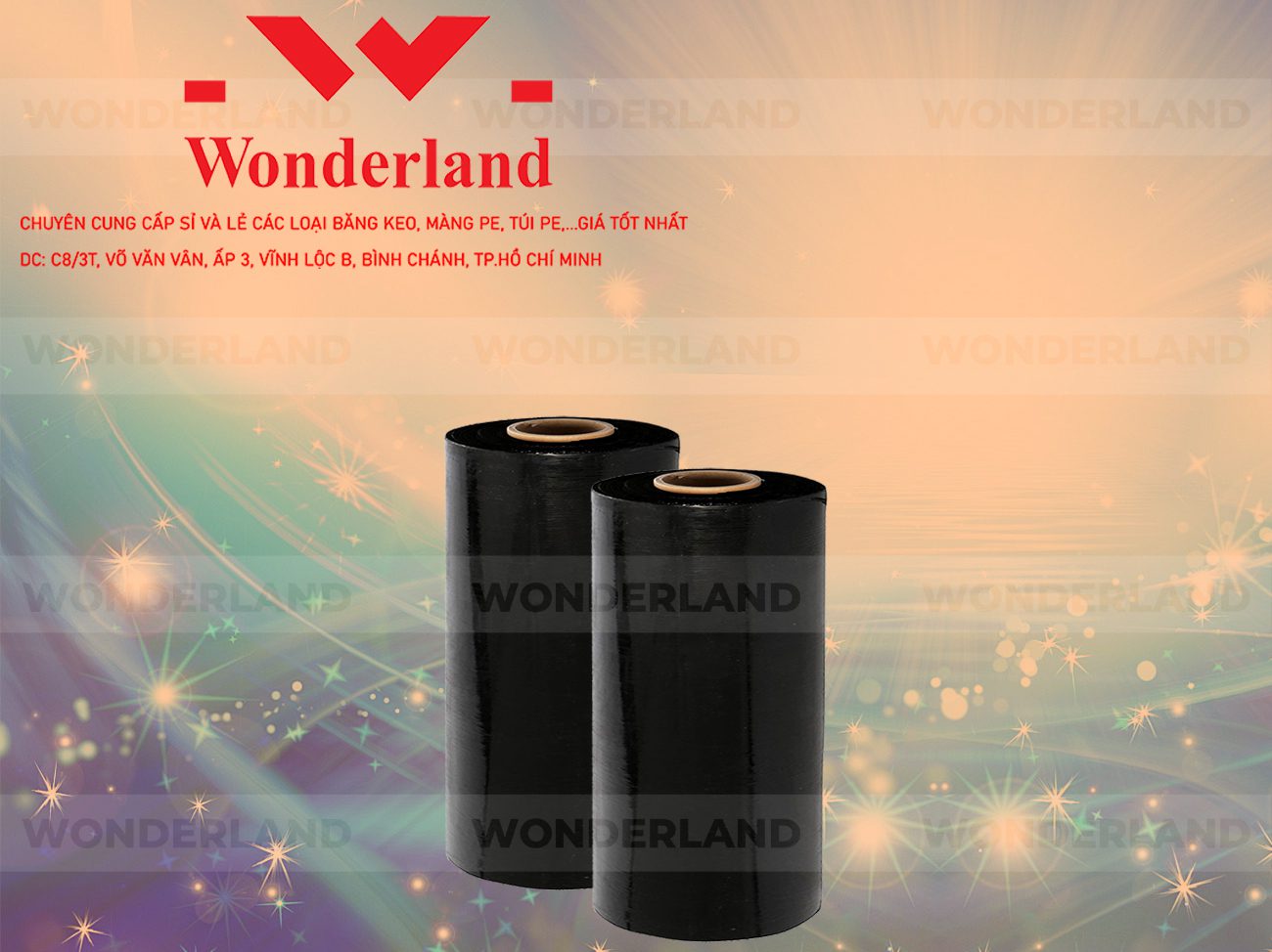 MÀNG PE ĐEN 7.9KG LÕI 500G WONDERLAND CHẤT LƯỢNG TỐT NHẤT