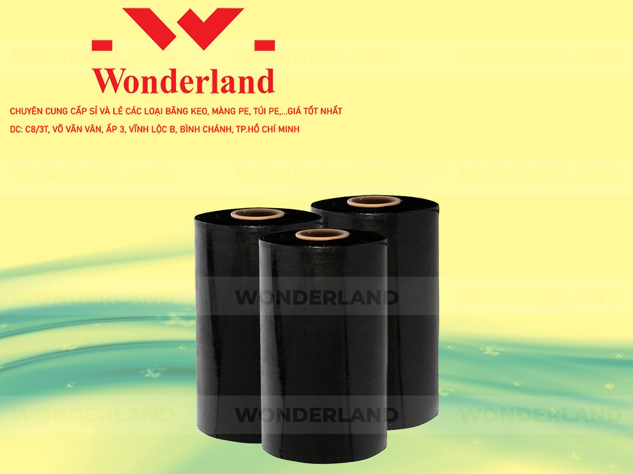 MÀNG PE ĐEN 7KG LÕI 500G WONDERLAND GIÁ TỐT