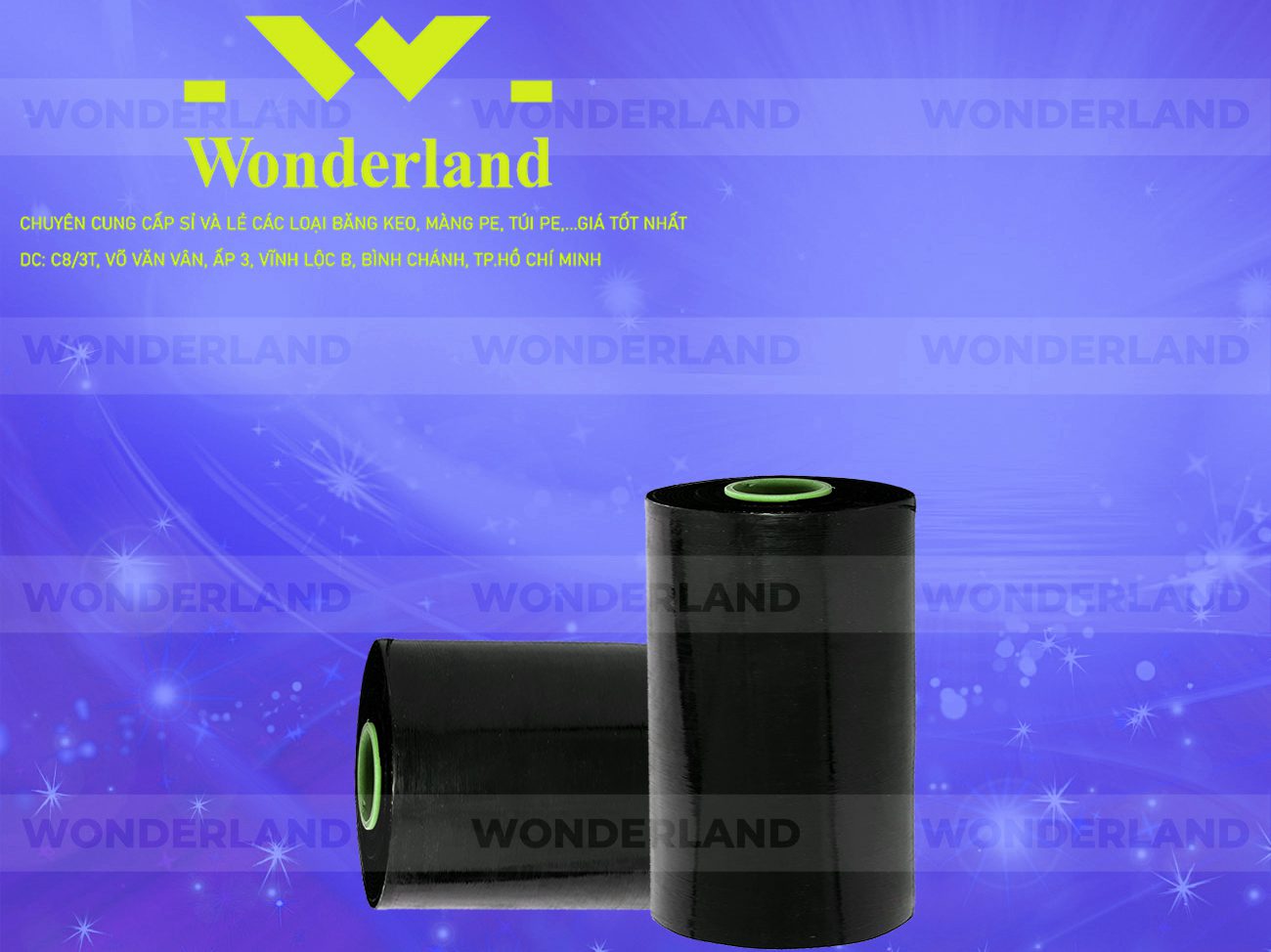 MÀNG PE ĐEN 8.5KG LÕI 500G WONDERLAND CHẤT LƯỢNG TỐT NHẤT