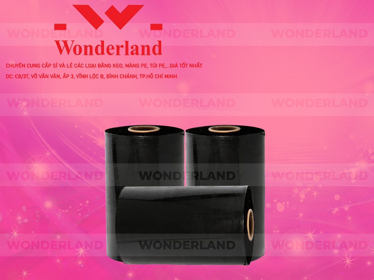 MÀNG PE ĐEN 8.8KG LÕI 500G WONDERLAND CHẤT LƯỢNG TỐT NHẤT