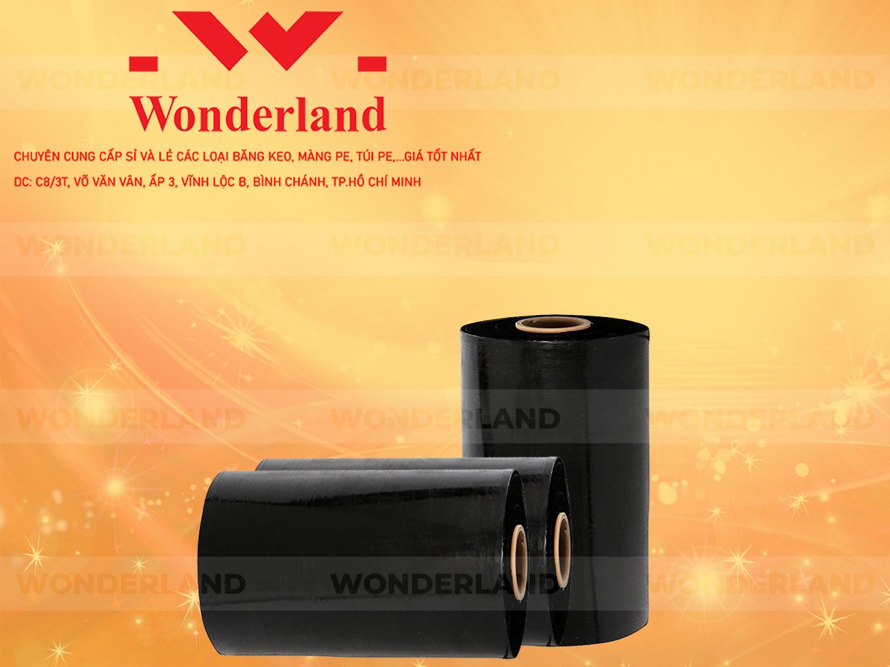 MÀNG PE ĐEN 8.9KG LÕI 500G WONDERLAND CHẤT LƯỢNG TỐT NHẤT