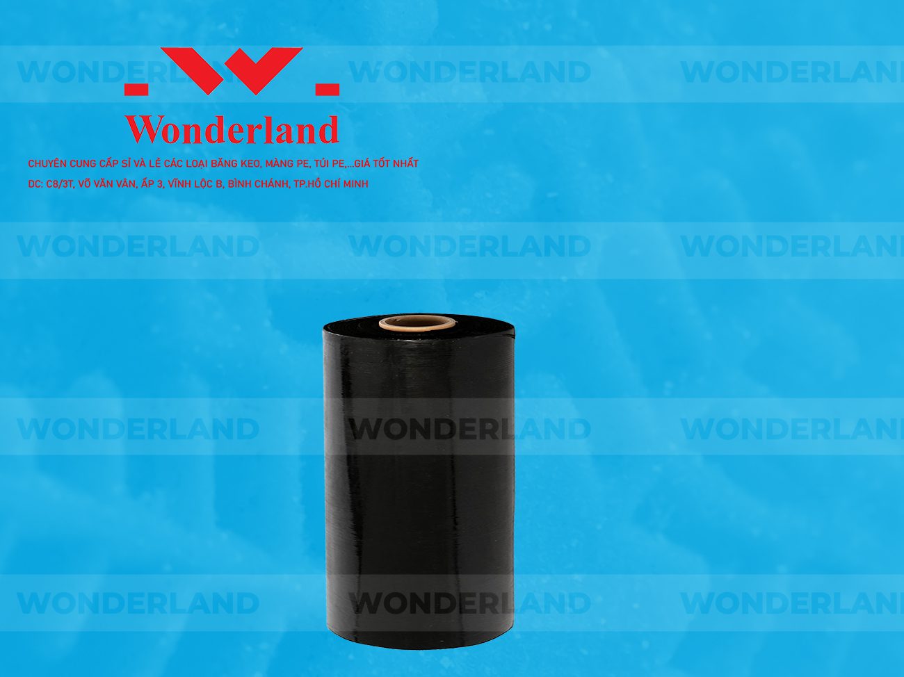 MÀNG PE ĐEN 9.1KG LÕI 500G WONDERLAND
