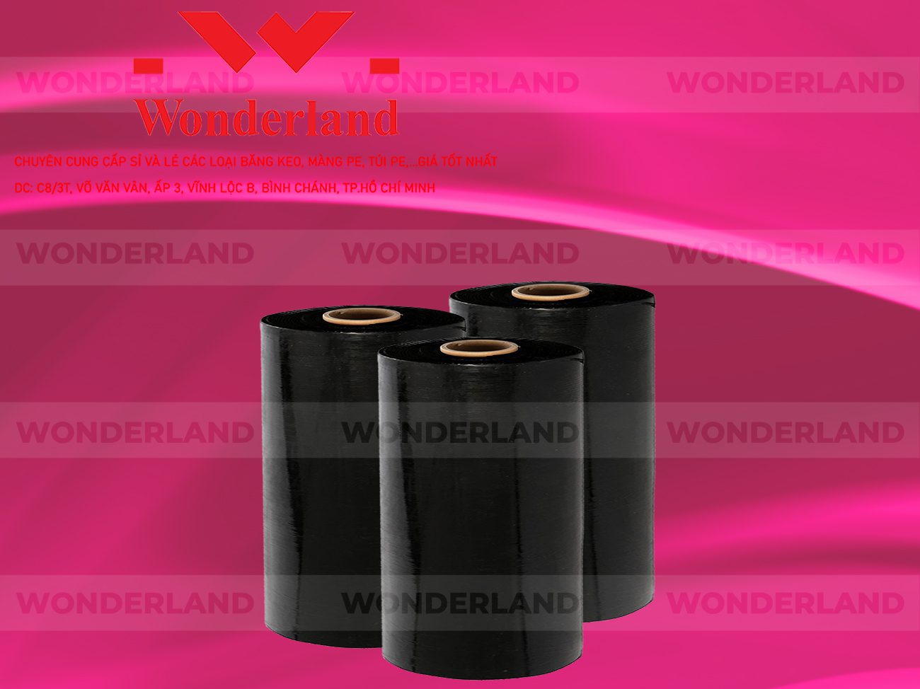MÀNG PE ĐEN 9.4KG LÕI 500G WONDERLAND GIÁ TỐT