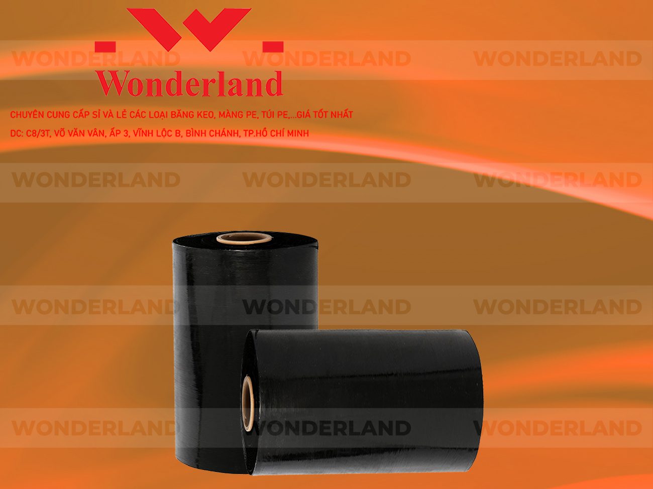 MÀNG PE ĐEN 9.5KG LÕI 500G WONDERLAND CHẤT LƯỢNG TỐT NHẤT