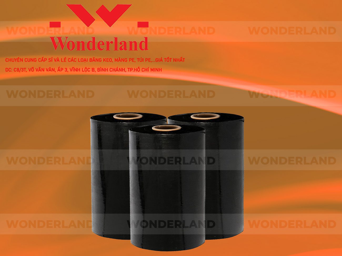 MÀNG PE ĐEN 9.5KG LÕI 500G WONDERLAND GIÁ TỐT