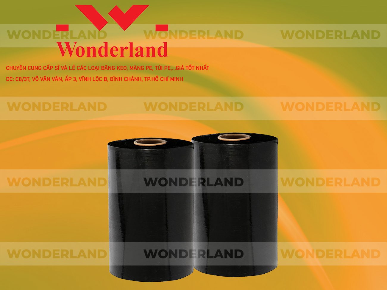MÀNG PE ĐEN 9.6KG LÕI 500G WONDERLAND CHẤT LƯỢNG TỐT NHẤT